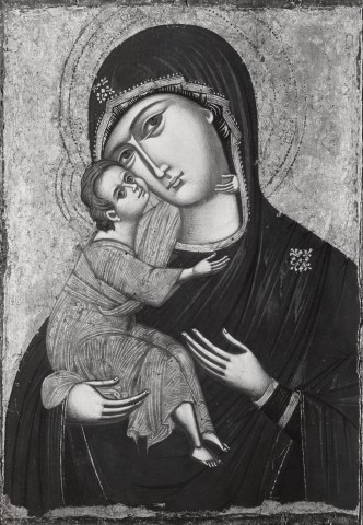 Anonimo — Anonimo adriatico sec. XIV - Madonna con Bambino — insieme
